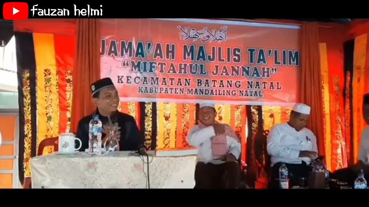 Ceramah Mandailing Penuh Makna Ustadz Ali Napiah Siregar Di Mandailing Natal