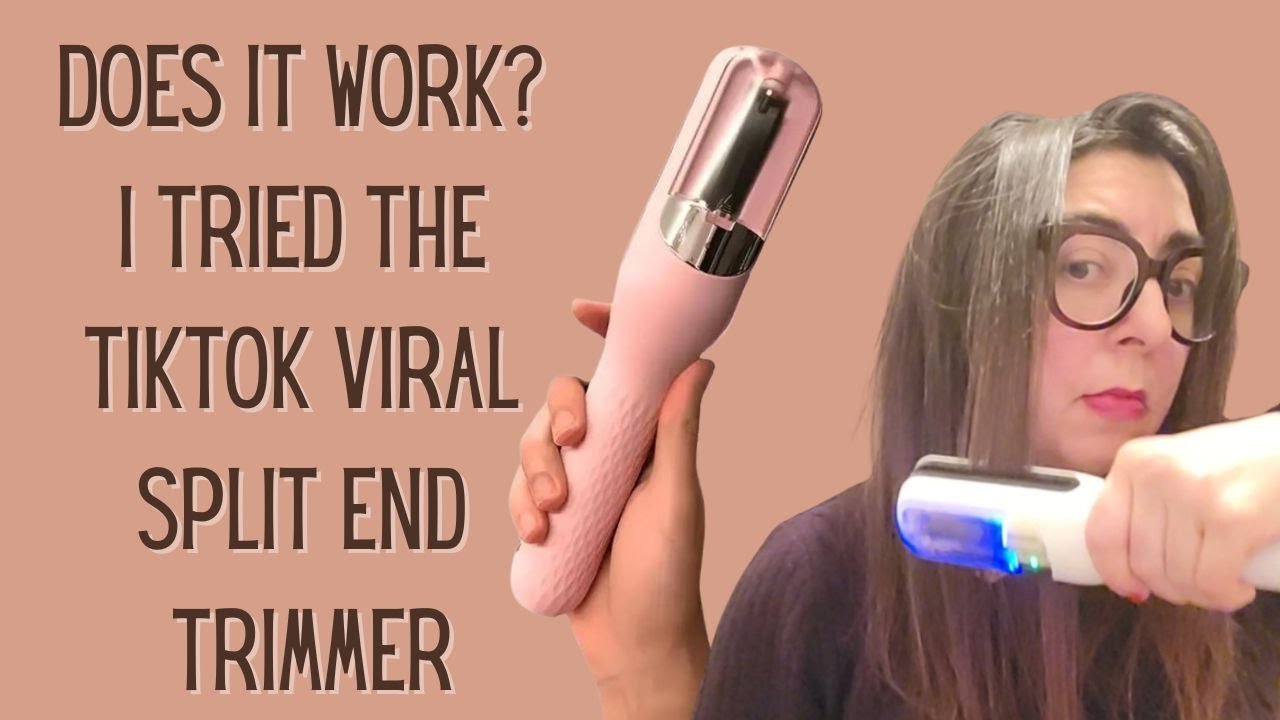 Does It Work? | I Tried the Tiktok Viral Split End Trimmer - YouTube