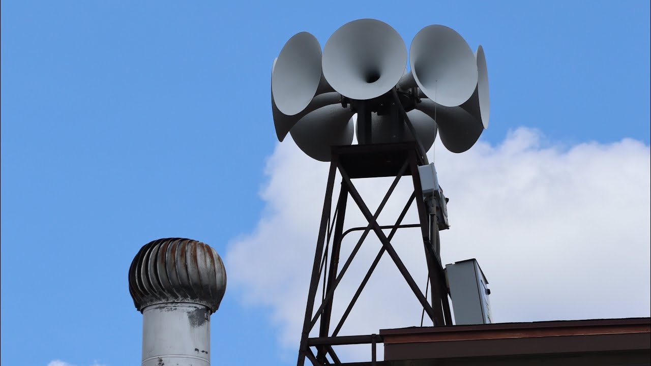 ASC T-121 Noon Whistle & Church Bells | Plymouth, Wisconsin | 7/7/2023 |