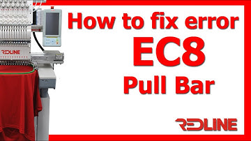 EC8 Pull Bar Error Message | Redline Embroidery Machine