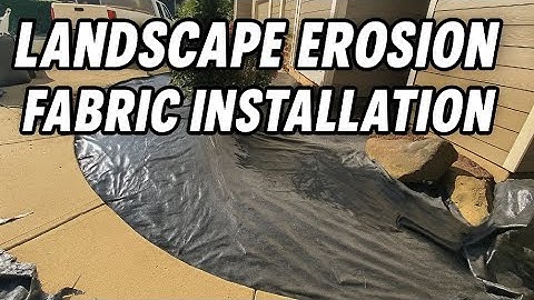 How to Install Landscape Fabric Like A PRO! | Watch How I Prevent Erosion & Standing Water FOREVER! 