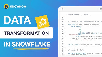 Data Transformation in Snowflake Using Select