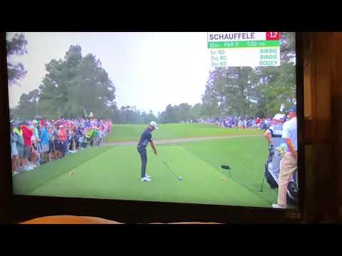 Xander Schauffele Shot Hits Masters Golf Patron In Butt