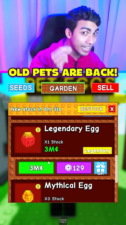 OLD PETS ARE BACK GROW A GARDEN 😱