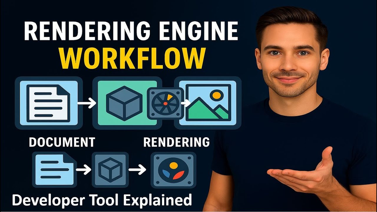Statement Rendering Engine Icon CSS Complete Tutorial - Webpage Rendering Engine workflow, Developer ...