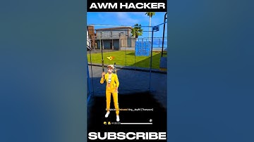 AWM HACKER 🤯 IN MY TRAINING GROUND 🥴 #shorts #freefire