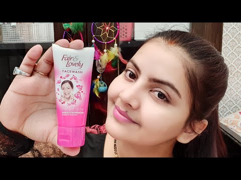 Fair lovely face wash review & demo | instant fairness ? glow ? how it works ? RARA |