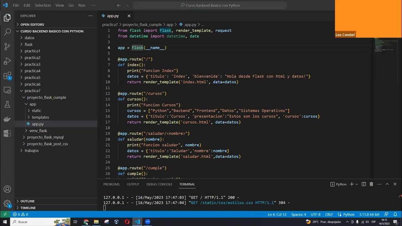 Clase 7 (Parte 2) - Backend con Python - YouTube