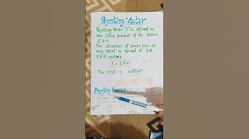 Poynting Vector and Poynting theorem