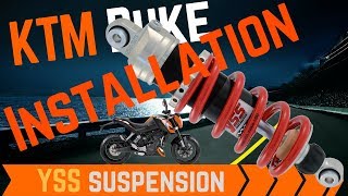 #96  Installing awesome rear YSS mono shock on my KTM Duke  MZ506300TR38