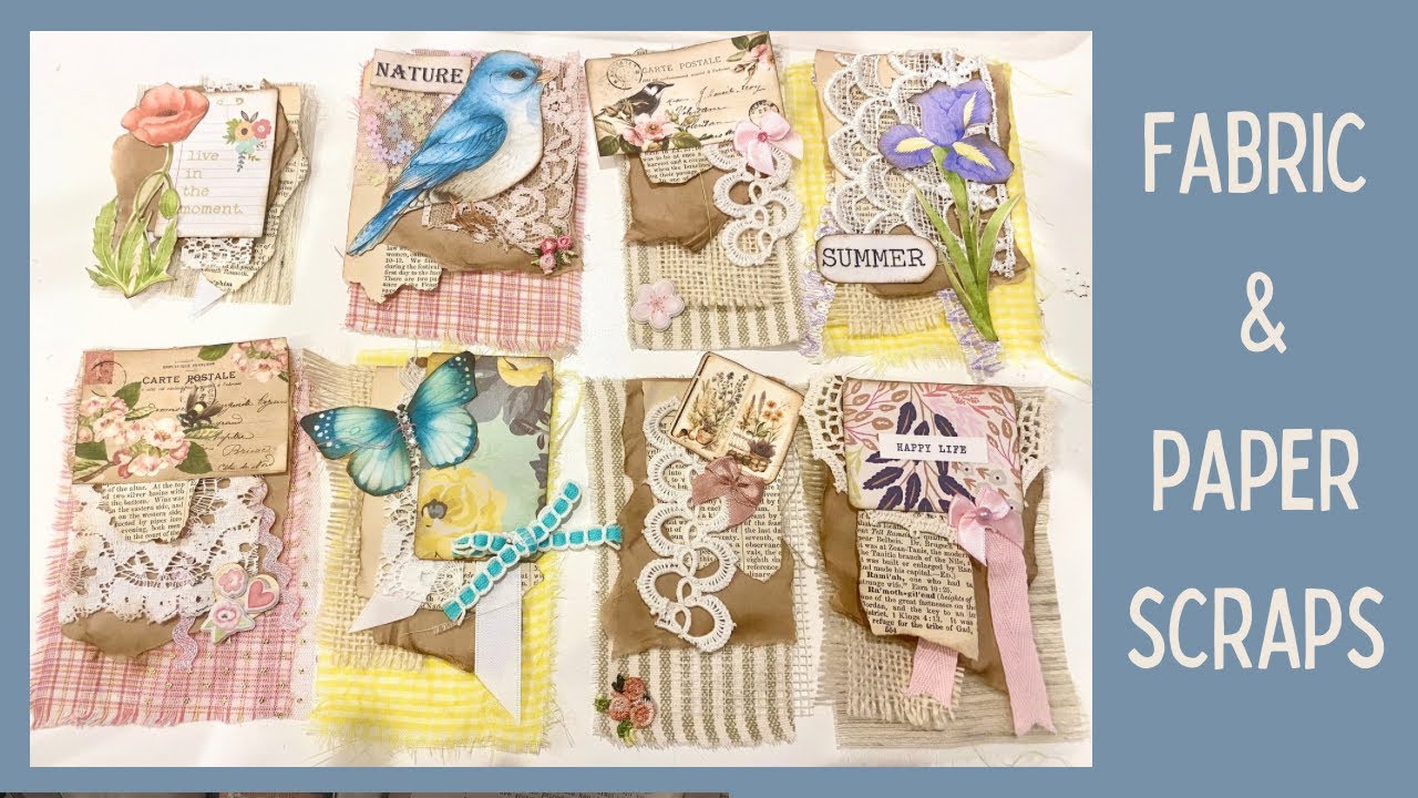 SCRAPPY FABRIC & PAPER EMBELLISHMENTS inspired by @shabbydabbydoodah w ...