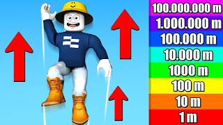ROBLOX aber ICH SPRINGE 100.000.000m in die LUFT! (Roblox Film)