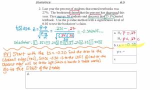 8.3 - part 5 - Hyp Test Percent P-value Example 2