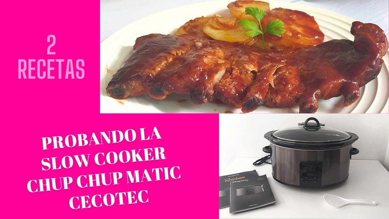 Probando la olla lenta CHUP CHUP MATIC de CECOTEC ➕ 2 RECETAS‼️ COSTILLAS BARBACOA y PISTO MANCHEGO