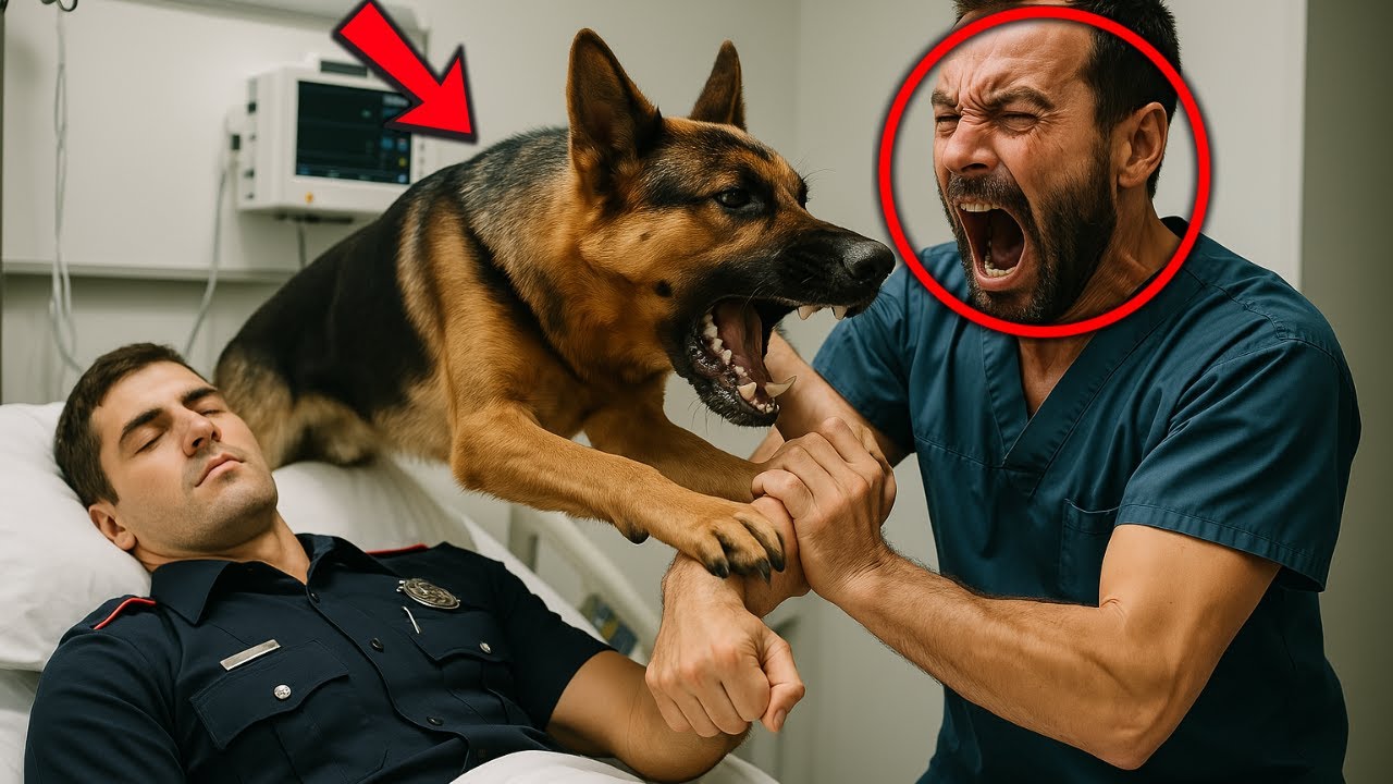 Police's Dog Bites Doctor for Removing Owner's Oxygen Tube Seconds Later,  the Room FREEZES in Shock - YouTube