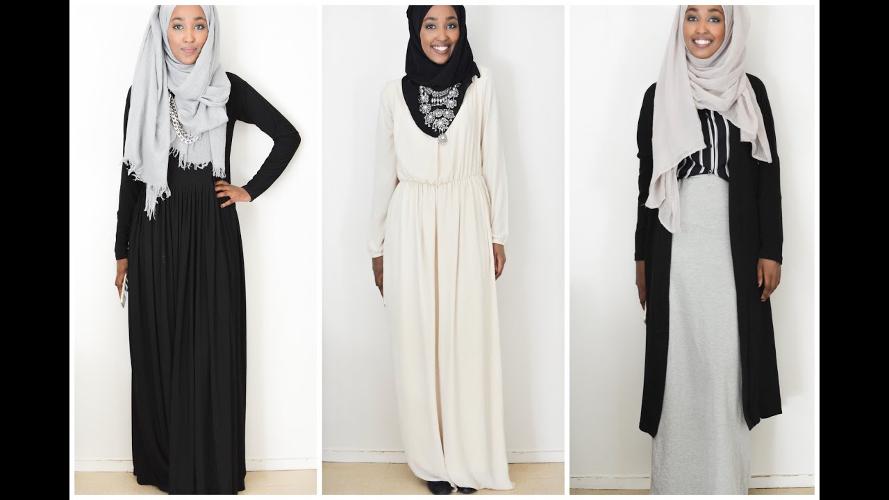 Maxi Dress Hijab Lookbook - YouTube