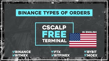 Binance types of orders