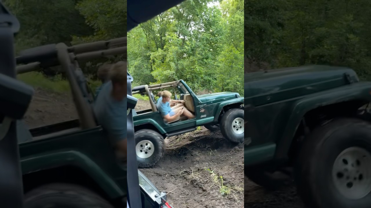 Tj Jeep Wrangler off-roading 4” lift 35s 