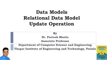 Relational Data Model Update Operation