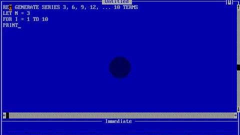 QBASIC TUTORIAL 1