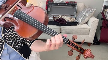 D Natural Minor Scale Viola Tutorial