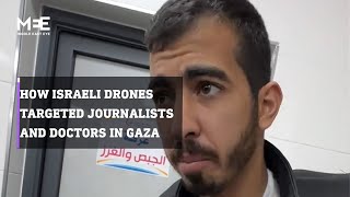 Saleh Al Jafarawi recalls the moment Israeli drones targeted him and others while evacuating