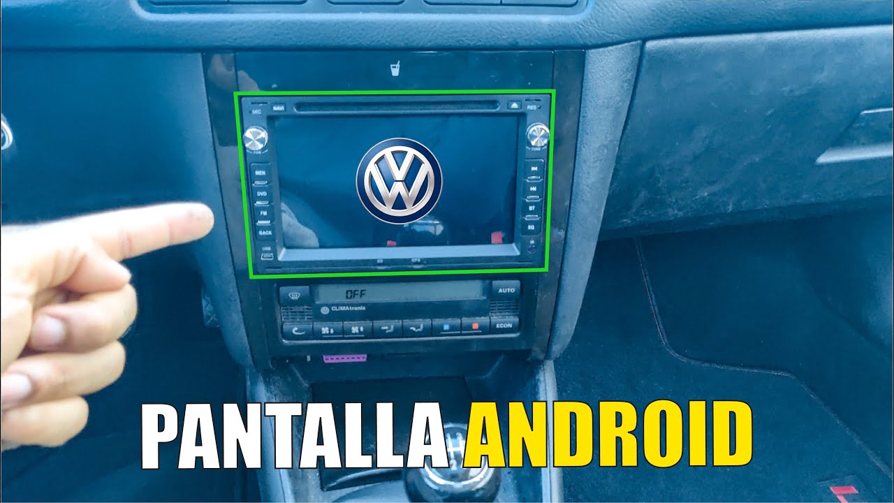 🔊 INSTALO una RADIO ANDROID 2 DIN con CÁMARA marcha atrás en GOLF 4