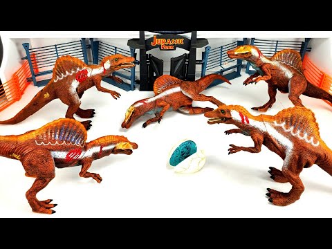 M-Brown Geminismart Spinosaurus Action Figures Jurassic World Park Dinosaurs Model Early Science Education and Collectible Toys for The Dino Lovers and The Coolest Gift for The Boys.
