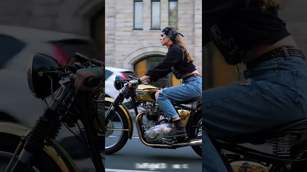 "Revving up the nostalgia: A ride on a classic vintage motorcycle"