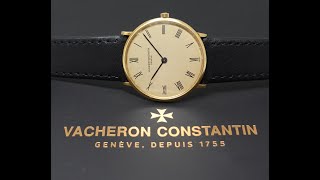 1963 Vacheron Constantin 18k Gold vintage watch with Extract from the Archives. Model reference 6714