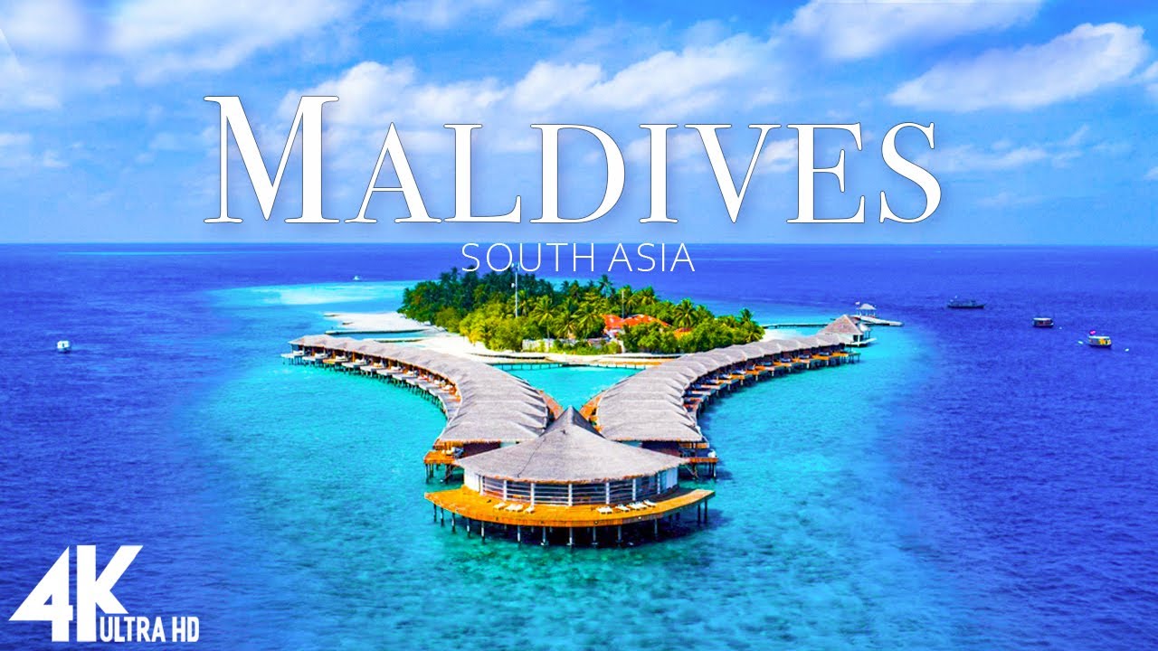 ⁣FLYING OVER MALDIVES 4K UHD - Relaxing Music Along With Beautiful Nature Videos - 4K UHD TV