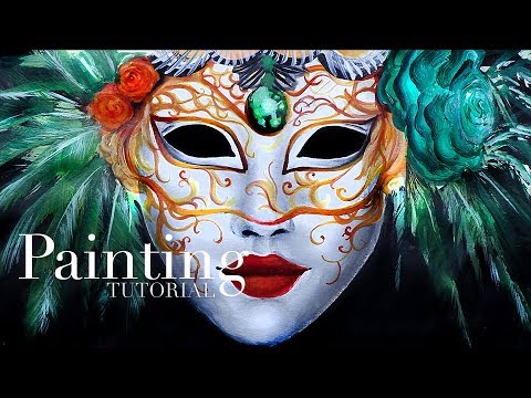 How to Paint a Venetian Carnival Mask | Acrylic Painting Tutorial