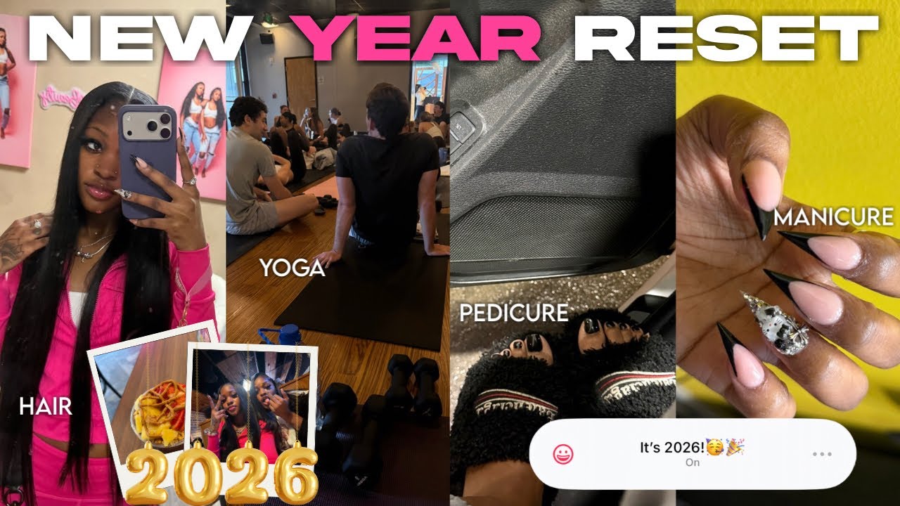New Year Reset Vlog✨ | Self Care Maintenance💅🏽, First Yoga Class, Sisters Date, etc…