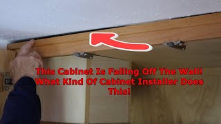 How To Fix A Kitchen Cabinet That Is Loose on The Wall