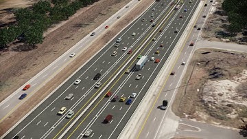 I-10 HOV Lanes 3D Animation