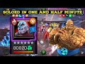 ACT 6.2.6 CHAMPION BOSS SOLO WITH THING IN ONE AND HALF MIN | MARVEL CONTEST OF CHAMPIONS |