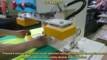 UNISUN US 6860 2F Heat Transfer with Auto Label Picker Machine New