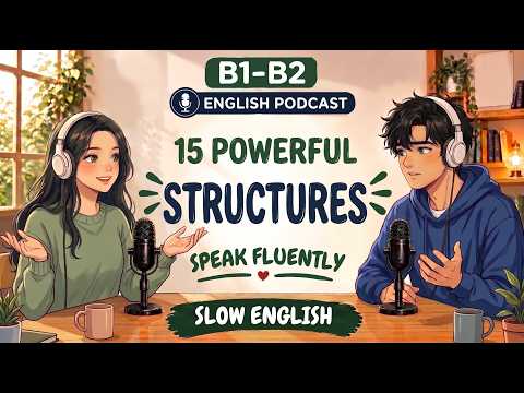 15 Powerful English Sentence Structures to Speak Fluently | English Podcast B1–B2