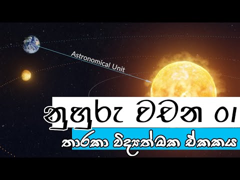 තාරකා විද්‍යාත්මක ඒකකය | Astronomical unit | තරු අහස | Tharu Ahasa