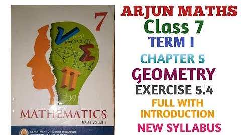7th MATHS, EXERCISE 5.4,CHAPTER 5,GEOMETRY, NEW SYLLABUS