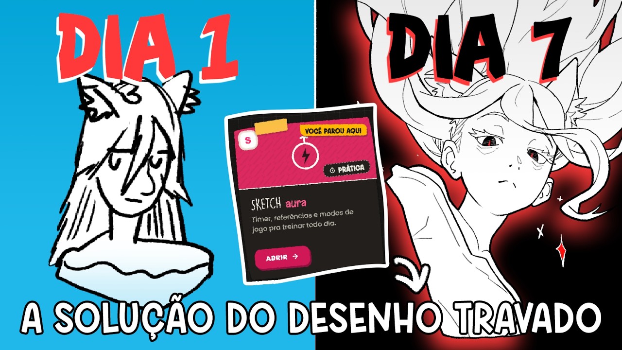 7 dias de exercícios pra destravar seu desenho