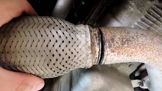 How to replace exhaust flex pipe. screenshot 3