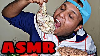 ASMR COMIDA - FRANGO FRITO GRATINADO, ARROZ, FEIJÃO E SALADA (MUKBANG)SONS DE MASTIGAÇÃO