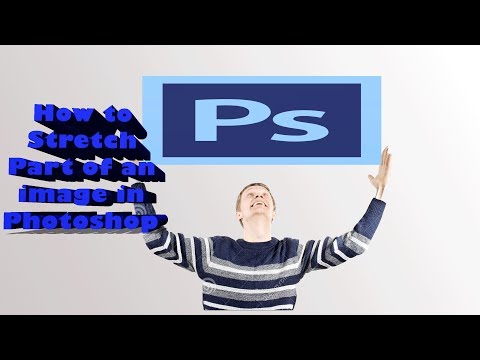 How to stretch part of an image in photoshop