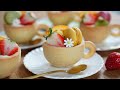 컵을 통째로 먹는다고?  과일 미니 타르트 / Fruits Mini Tart Recipe / Vanilla Cookie Cup / 쿠키컵 만들기 / 컵 계량