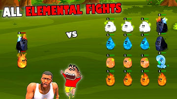 FIRE vs WATER in ELEMENTAL MERGE with FRANKLIN and SHINCHAN PART 3