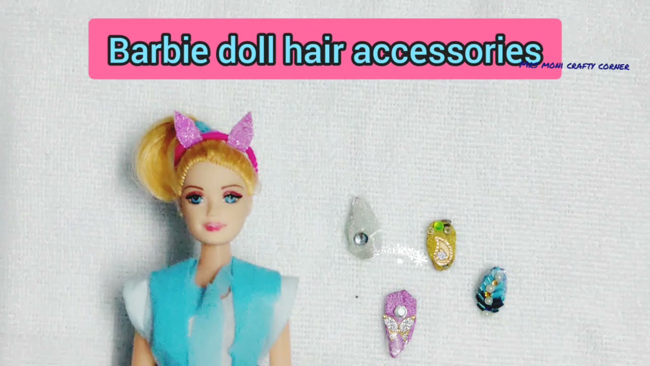 barbie doll hair accessories tamil, Hairclip&headband  making from waste materials, hair accessories
