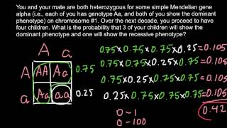 Law of probability and genetics