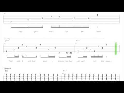 Eagles   Hotel California   Guitar backing track with scrolling tabs