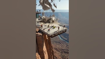 ⚠️ Cliffside Construction Collapse! 😱 #construction #disaster #collapse